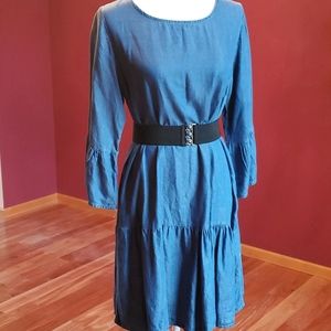 FABIANA TESI MADE IN ITALY DENIM BLUE 3/4 SLEEVE